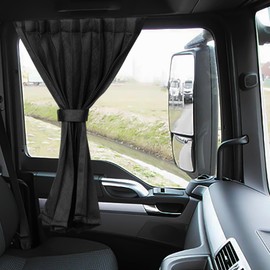 ZATOOTO Truck Curtain, 99.9% Blackout, Truck Supplies, Side Curtain, Large and Medium Size, Sleeping Comfort, Blackout, Pleated, 2-Pieces, Car Supplies, Interior, Sleeping in the Car, Width 100 cm x