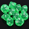 Febbya Dice D10, Polyhedral Dice Set, 10 Pack for DND,