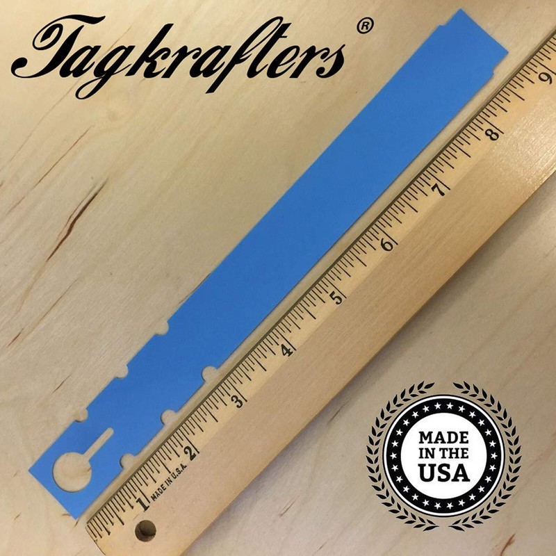 TAGKRAFTERS 9" x 1" Blue - 500 Pcs - Plastic