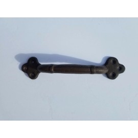 Clover 8 1/2" Barn Door Gate Pull Handle Distressed Brown Clover - 6