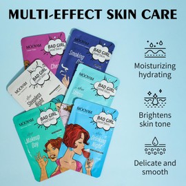 Face Masks Skincare Set for Girl,Moisturizing Collagen Facial Masks for Women Home Spa,Hyaluronic Acid Face Mask for All Skin Types,Day Night Facial Mask Deep Cleaning,Oil Contral 25ml (12Pack)