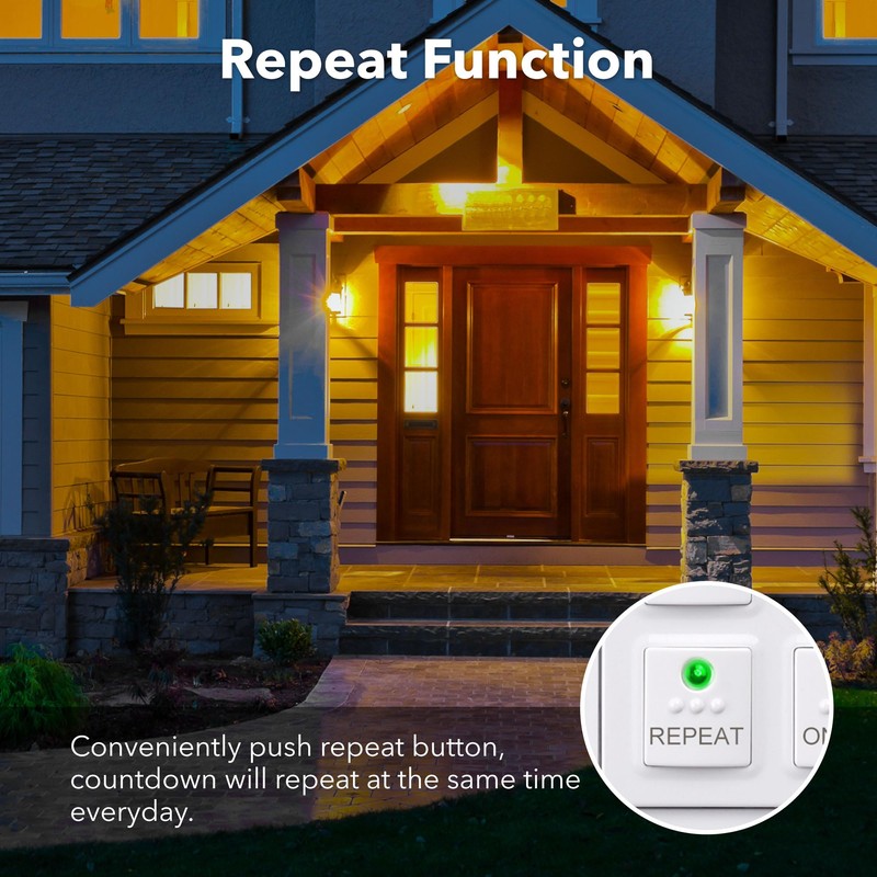 BN-LINK Countdown Digital Wall Timer Switch for Exhaust Fan with