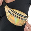Chaks - Bum Bag, Holographic Bag with 3 Compartments, Crossbody