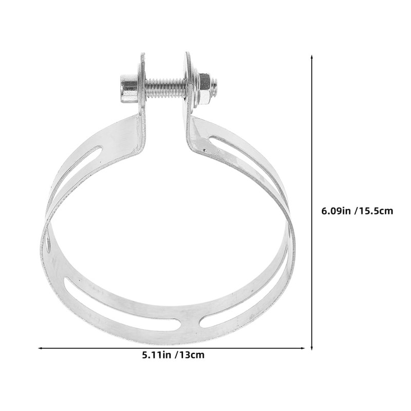 ULTECHNOVO Stainless Steel Motorcycle Exhaust Clamp Hose Bracket Hanger for