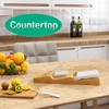 Knife Drawer Organizer Insert, Bamboo Wood Knife Holder, Knife Block