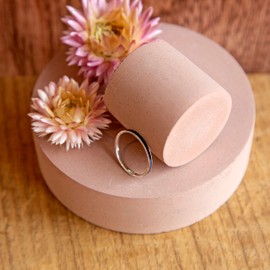 Tuscany Silver Women's Sterling Silver Navy Enamel Stacking Ring, Size L