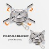 Mini Stove Burner Camping Gas Stove Picnic Round Stove Titanium