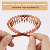 2 Pcs Plastic Tooth Headband for Women Girls, Black Wavy