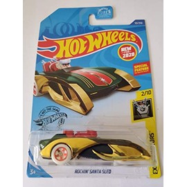 Hot Wheels 2020 Experimotors Rockin' Santa Sled, Green 53/250