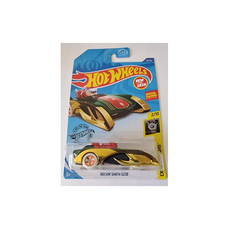 Hot Wheels 2020 Experimotors Rockin' Santa Sled, Green 53/250
