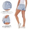 Foucome Maternity Jean Shorts Wide Elastic Band Maternity Shorts for