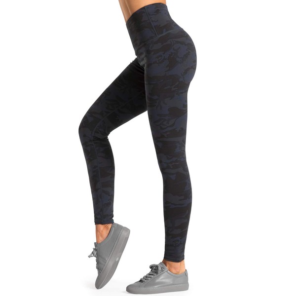 Dragon Fit Compression Yoga Pants with Inner Pockets in High Waist Athletic Pants Tummy Control Stretch Workout Yoga Legging (Medium, 2Camo-2 Inner Pockets)