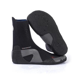 RIP CURL Dawn Patrol 3mm Round Toe Neoprene Wetsuit Boots Shoes - Black - Unisex - Easy slide on system - SOS - Sensitive