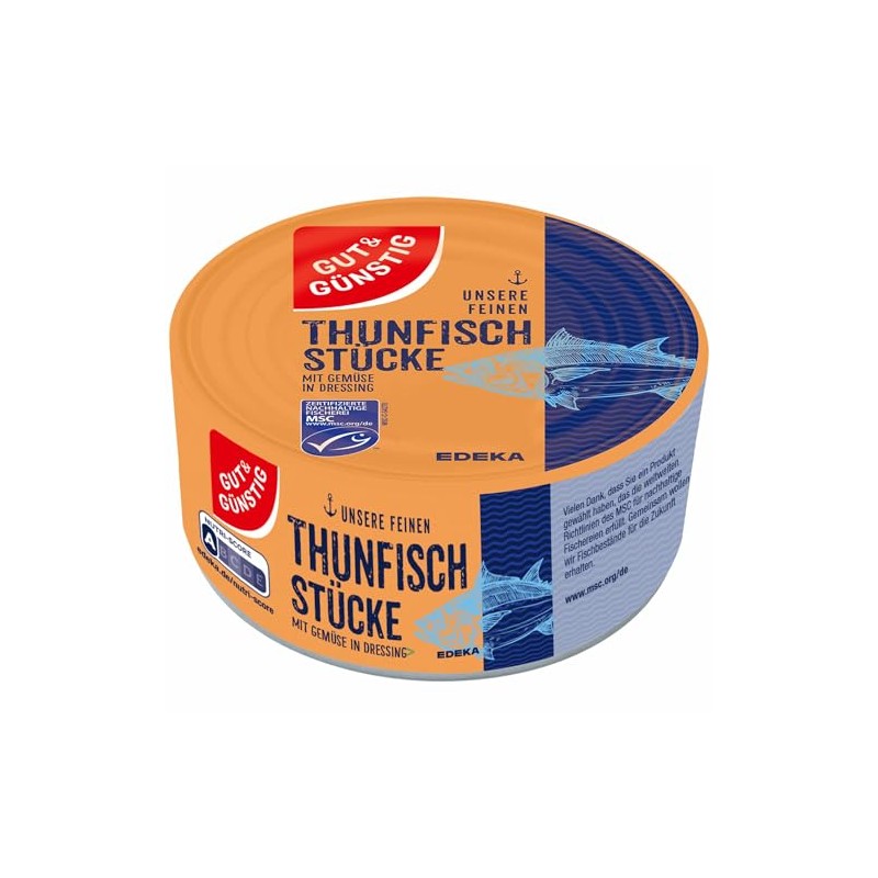 Gut&Günstig Tuna Pieces with Vegetables in Dressing Pack of 6