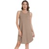 WiWi Tank Crew Neck Nightgown for Women Viscose from Bamboo