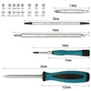 TOOLSTEK Magnetic Slotted Phillips Screwdriver Sets Multi-Bit Long Double Sided