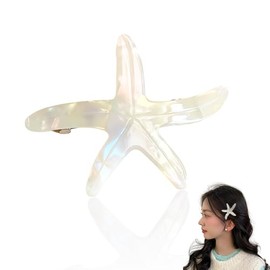 Sea Hair Accessories for Women Girls Starfish Hair Clips for Thick Fine Hair Pins Women Sea Star Decorative Hair Clips Beach Costume Jewelry Woman Beach Sea Creature Hair Clips