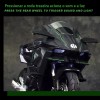 Xopexld Kawasaki H2r Miniatura Moto Metal Con Luz Y Sonido