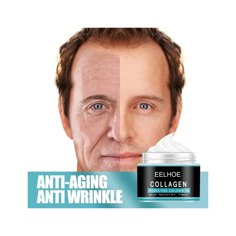 Ee Crema Colageno Hidrolizado Reafirmante Antiarrugas Hombre Mixta