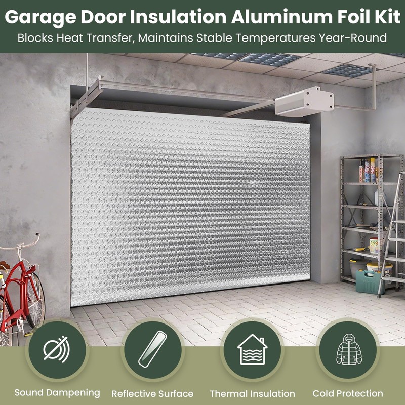 16PCS Garage Door Insulation Reflective Foil Panels 24" x 48"