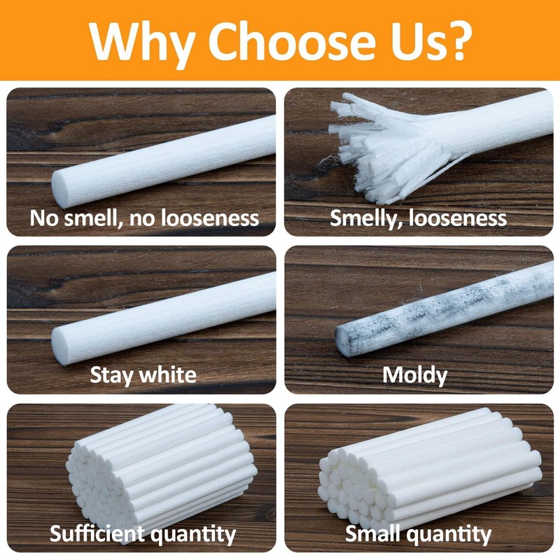 60PCS Humidifier Stick Filter Refill - 6In Humidifier Filter Sticks