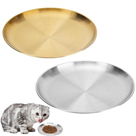 Pack of 2 Flat Cat Bowls, Cat Feeding Bowl, Raised Cat Feeding Bowl, Drinking Bowl, Cat Bowl Set for Cat Bowls, Cat Bowls, Feeding Station, Cat Bowl, Flat Accessories