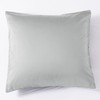 Luxton 100% 1000TC Cotton European Pillowcases 65x65cm Silver Grey Color