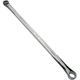 AERZETIX - C45546 - Polygonal Spanner Double Eyelet/Ring 14x15mm - Length 37cm - Extra Long Straight CR-V Steel Key for Tightening/Assembly - Polished Handle 12 Sides Hexagonal