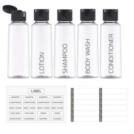 Travel Bottles for Toiletries: Travel Size Shampoo Bottles tsa approved - 3.4 oz Travel Essentials Containers Leak Proof - 100ml Clear