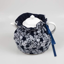 Tea Pot Cozies, Cotton Vintage Floral Teapot Dust Cover Tea Cosy, Kitchen Home Decorative Tea Pots Cozy with Insulation Pad for Housewife, Friend, Mom