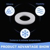 GLOKUUCA PTFE Flat Washers - 5 Packs Flat Washers Assortment