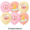 41 Hippie Party Decorations, Funky Party Decorations Including Hippie Banner,