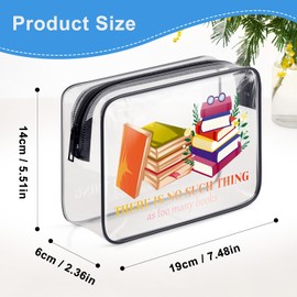 Book Lovers Gifts Bookworm Gifts for Reader Makeup Bag Book Themed Librarian Gifts Bookish Gifts Book Club Gifts for Women Cosmetic Bag Birthday Graduation Gifts for Book Lover Zipper Toiletry Pouch