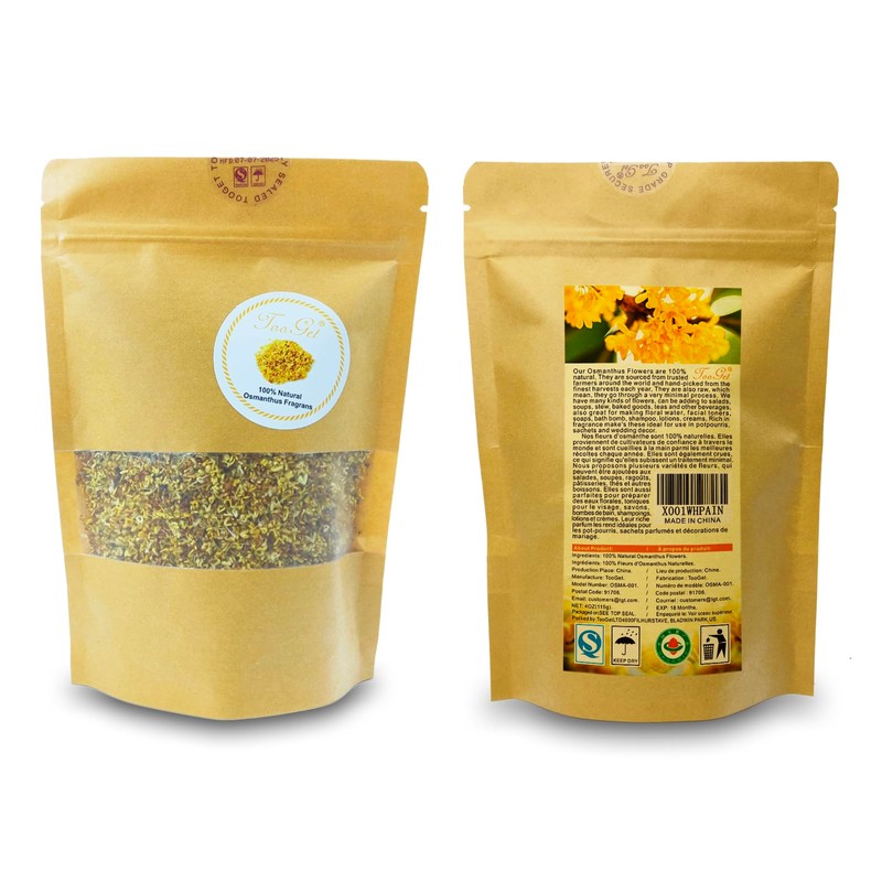 TooGet Fragrant Osmanthus Fragrans Herb Loose Leaf Tea 100% Natural
