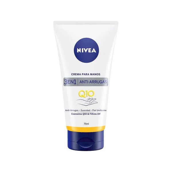Nivea Q10 Crema de Manos Humectante Antiarrugas, 75ml