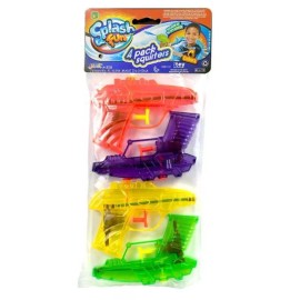 Ja-Ru WATER SQUIRT PISTOL TOY SQUIRT GUN WATER SQUIRTERS PLASTIC PLAY 4 PACK