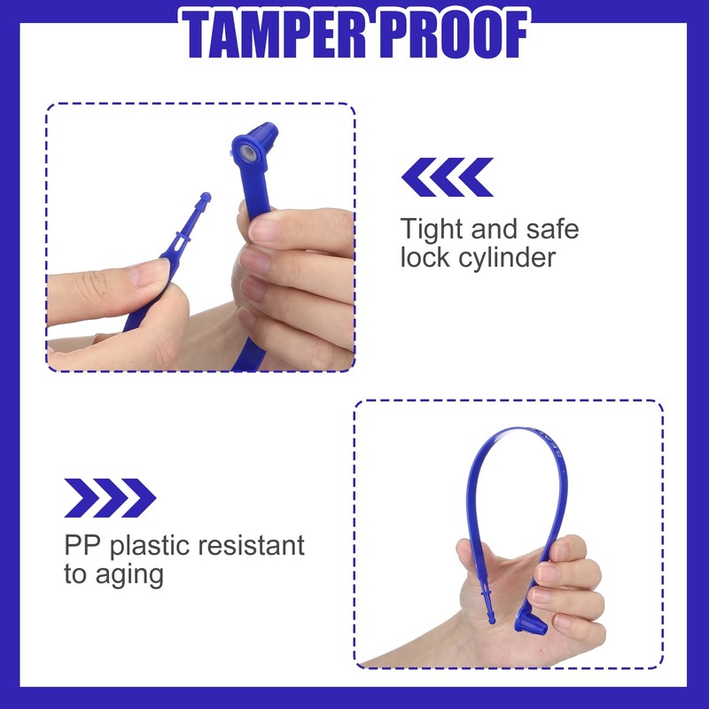 Faccito 300 Pack Plastic Truck Seals Tamper Evident Security Tag