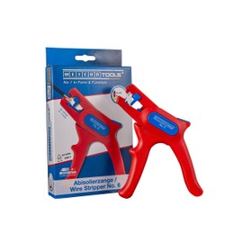WEICON Wire Stripper No. 6 | for live working up to 1000 volts | Stripping tool for round cables | working range 0,2-6,0 mm² | VDE-Tested