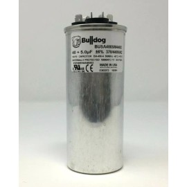 Bulldog Components HVAC Capacitor 40 + 5uf - 40/5 mfd Dual Round Run Capacitor - Made in USA