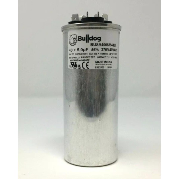 Bulldog Components HVAC Capacitor 40 + 5uf - 40/5 mfd
