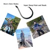 Pulpo Offset Circle Ganchos de pesca resistentes para pesca de