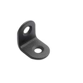 OMIDEAS 20 x Winkelklammern (20 x 20 x 16) 90 Grad L-förmige Eckstrebe für Holzbefestigung, Verbindung, Reparatur, Möbelregale, Edelstahl, schwarz, Stützverbinder mit Schrauben