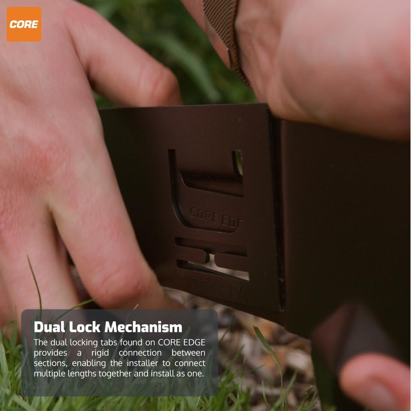 CORE EDGE Lawn Edging | Flexible Decorative Steel Garden Lawn