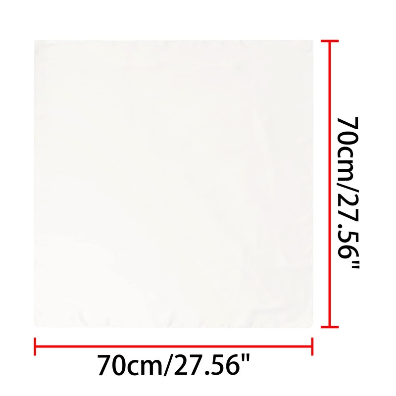 Allegra K Scarf, Plain, Square, Neckerchief, 27.6 inches (70 cm),