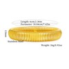 RINTOLER 12mm Gold Bangles for Women - 18K Gold Plated