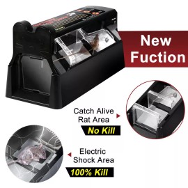 Fimaxtape Electronic Mouse Trap Mice Rat Trap Killer Victor Control Electric Zapper Rodent - Upgrad Electronic Big Rat Trap