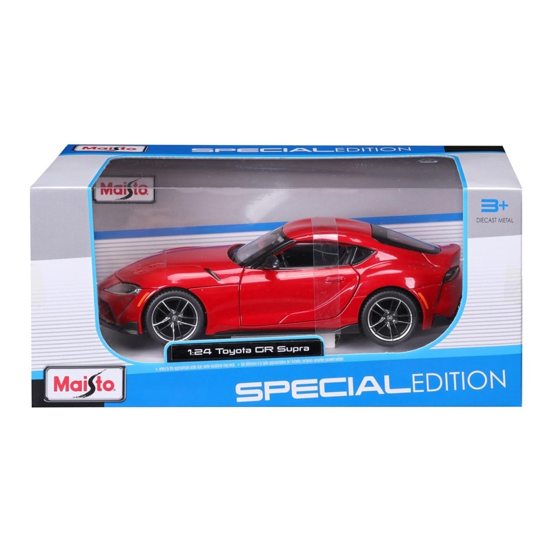 Maisto 1/24 Toyota Supra GR Red / Diecast Car Mini