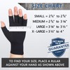 HENOTIC Arthritis Compression Gloves for Women Men, Fingerless Breathable &