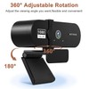 Webcam for PC with Microphone 1080P Full HD Webcam with