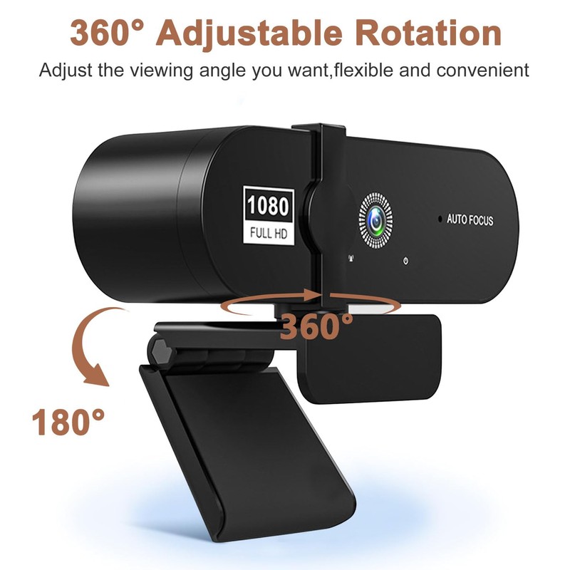 Webcam for PC with Microphone 1080P Full HD Webcam with